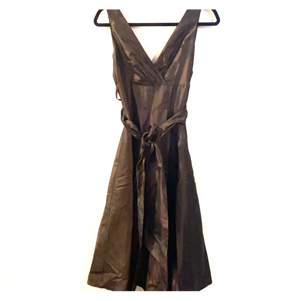 Max and Cleo T-length satin dress